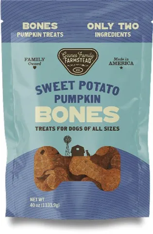 40oz Gaines Family Sweet Potato Pumpkin Bones - Dog/Cat Supplements